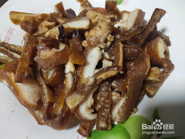 猪皮炒三丝的做法