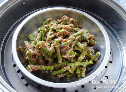 黑麦蒸豇豆的做法