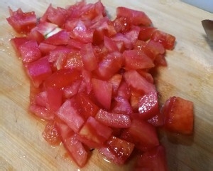 西红柿炒花菜的做法