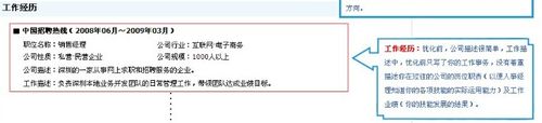 简评:简历四大要素