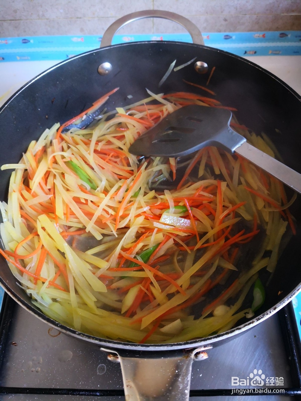 土豆丝炒胡萝卜丝