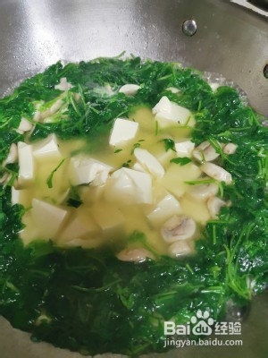 荠菜豆腐羹的做法