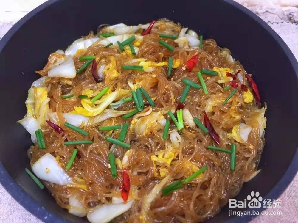 家常--白菜炒粉条