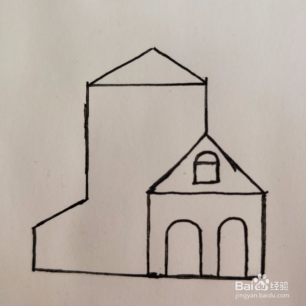 宝宝启蒙画：图形世界里的小房子