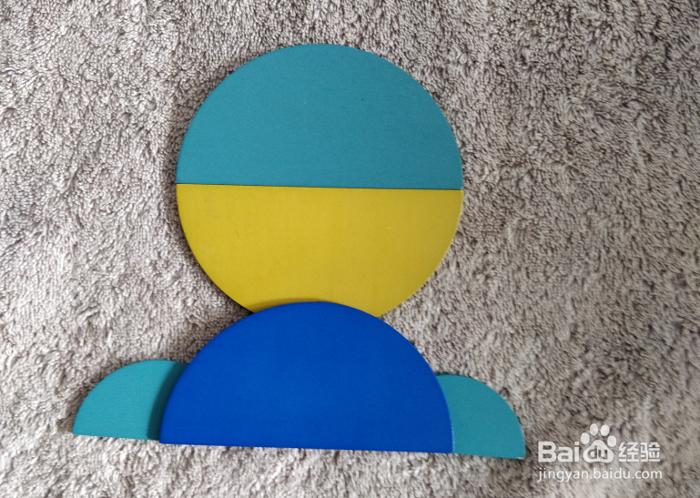 含六个半圆形的青蛙怎样拼？