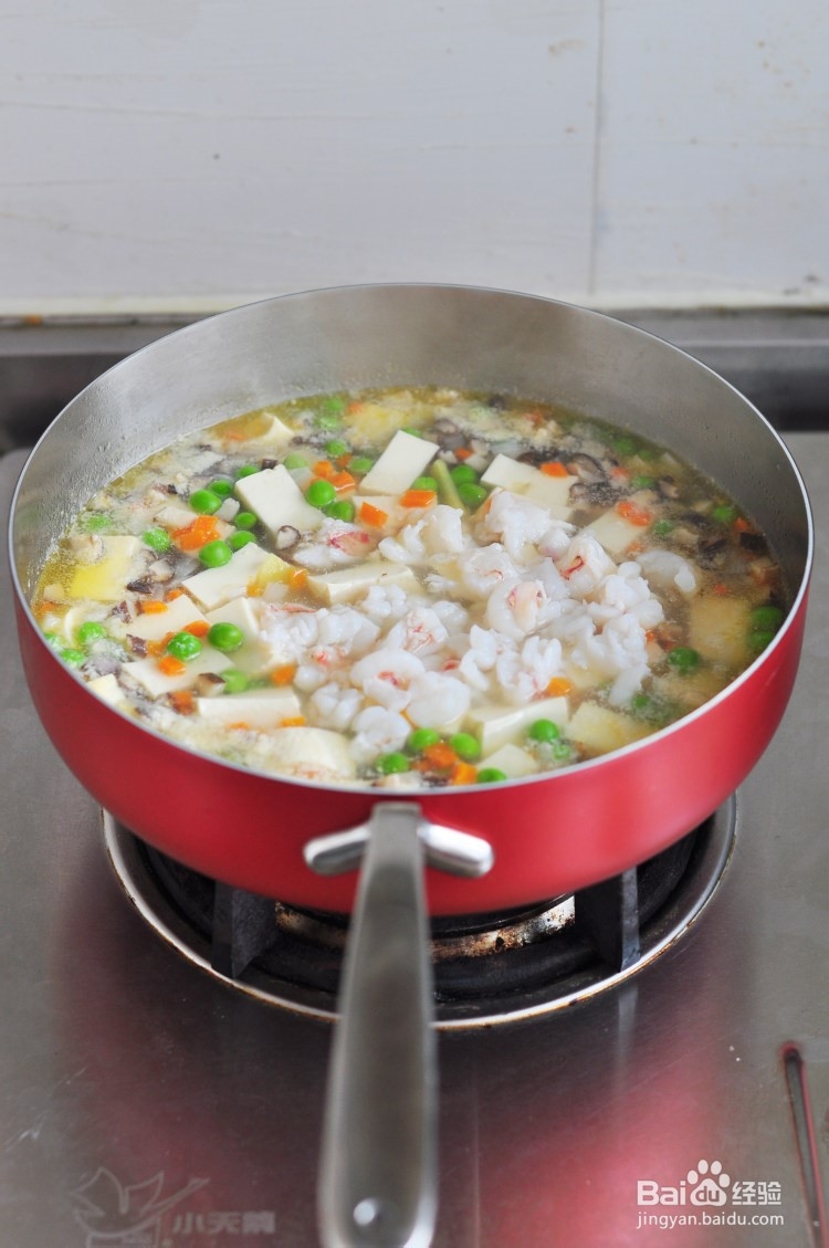 鲜虾什锦豆腐