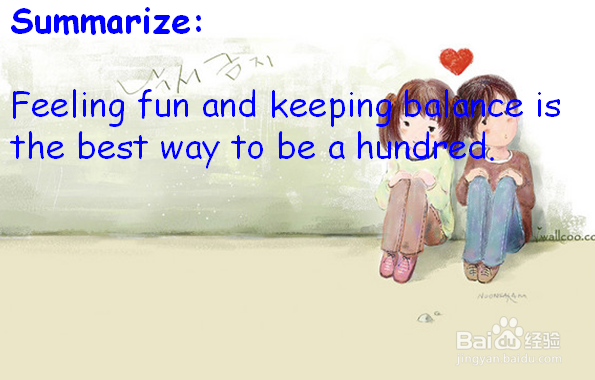 英语学习HOW TO LIVE TO BE A HUNDRED