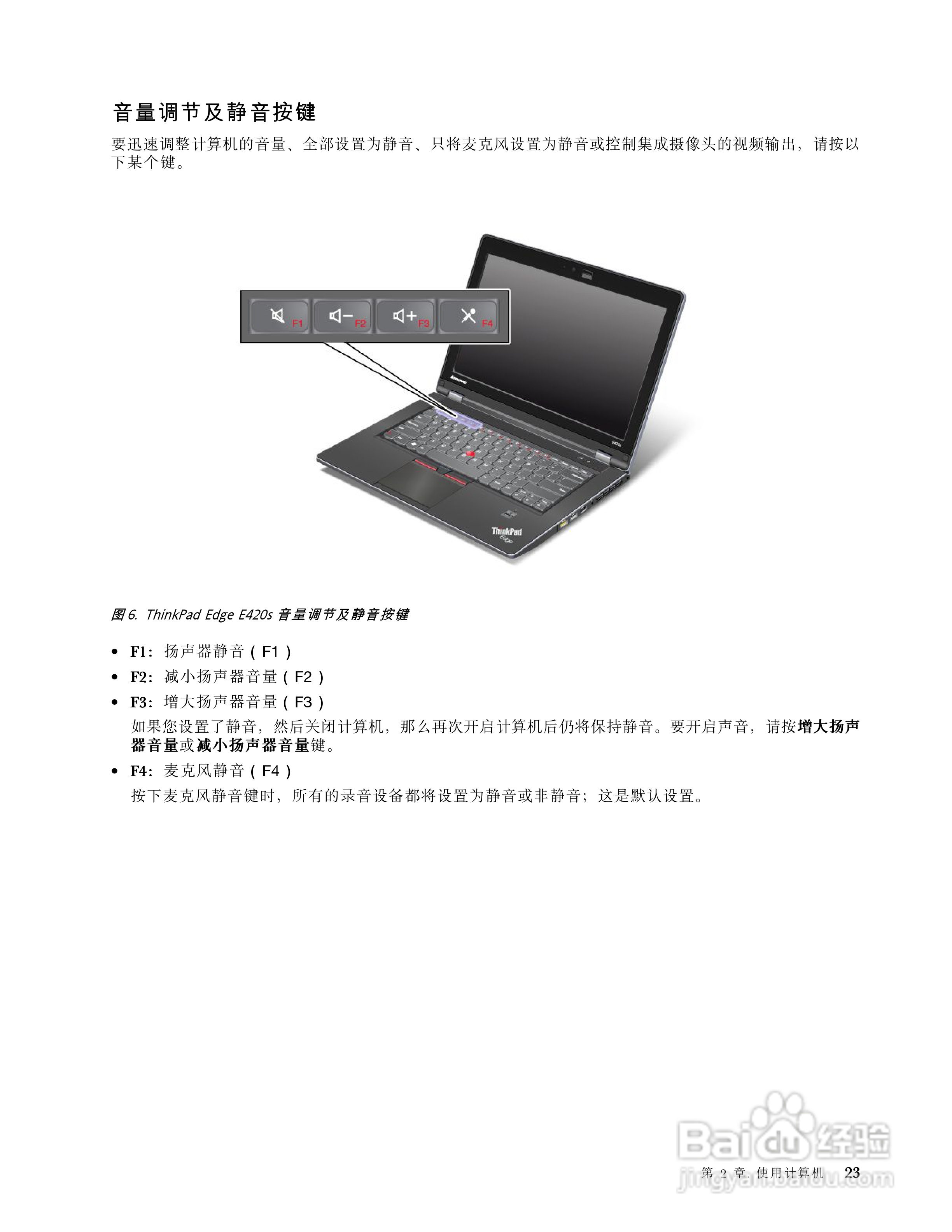 IBM(ThinkPad)E420s笔记本电脑使用说明书:[4]