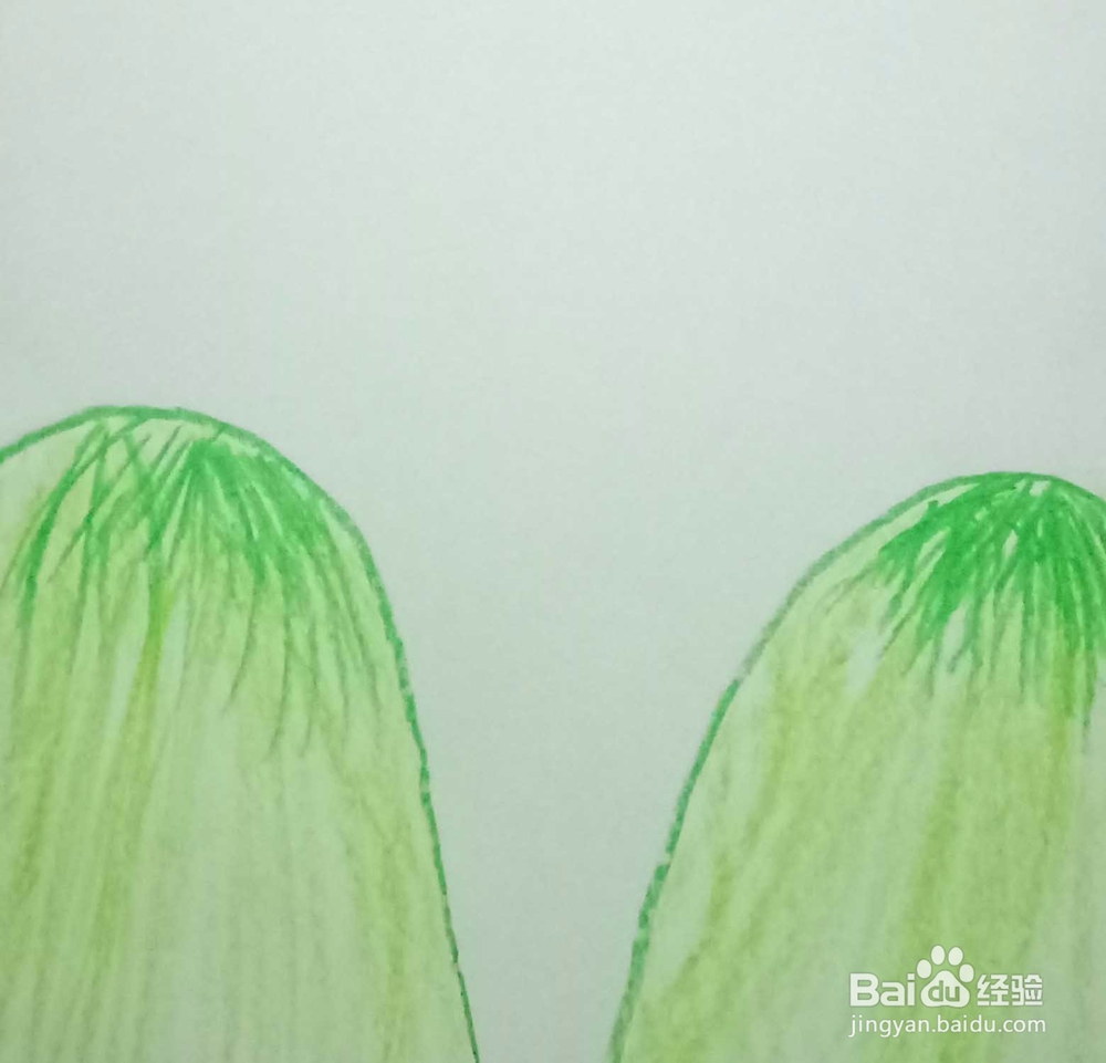 蜡笔画蓝天白云是怎么画的