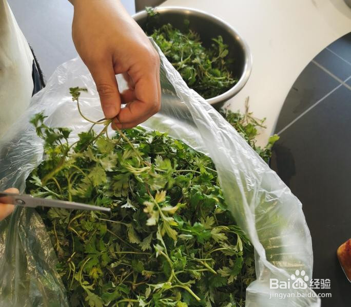 艾草青团的做法