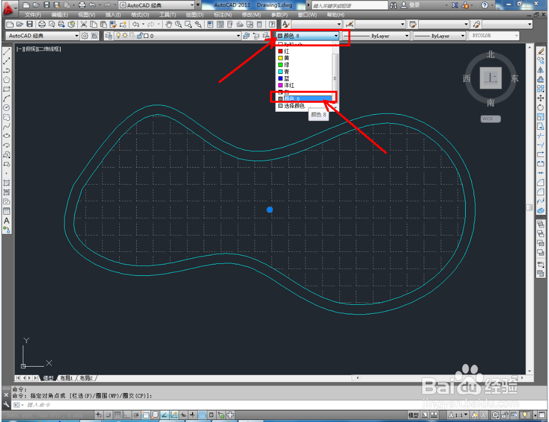 CAD平面曲线水池制作教程