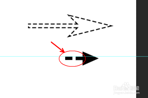 PS里面如何画带虚线的箭头和虚线箭头