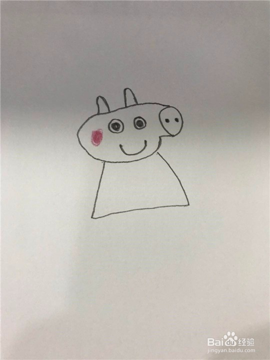 小猪佩奇的简笔画画法
