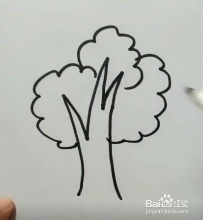 怎样简笔画果树