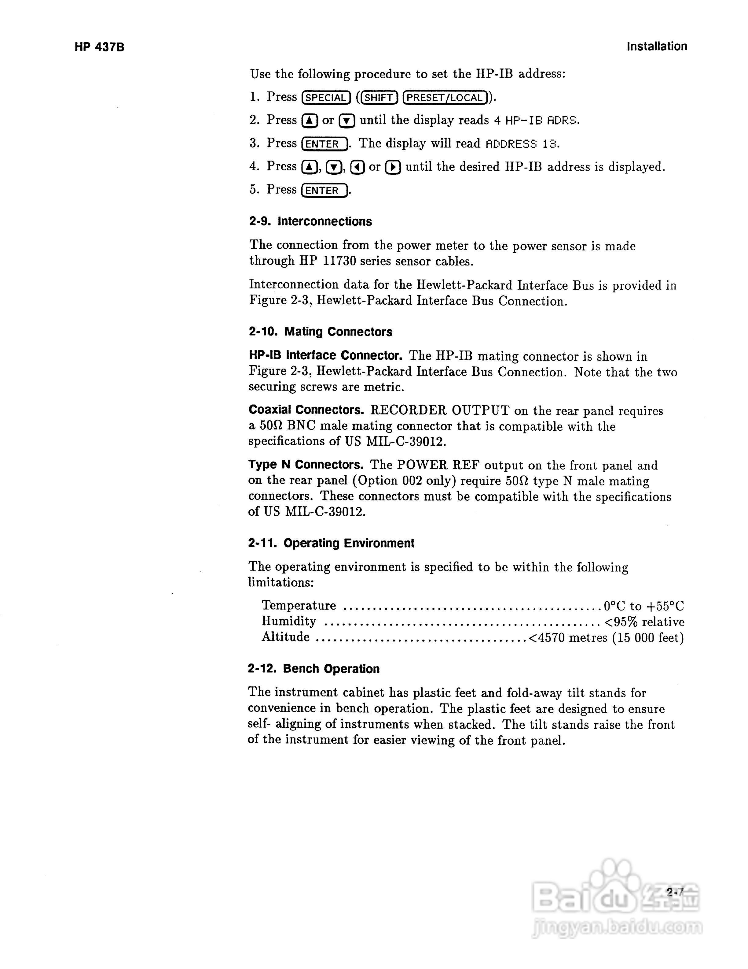HP-437B功率计说明书:[3]