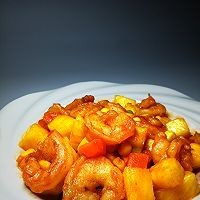 手把手教您学做蒸靠谱菠萝虾球