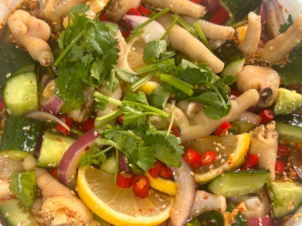 美味柠檬酸辣鸡爪