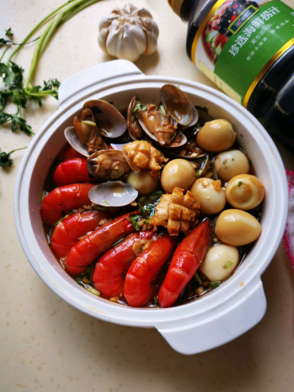 涝汁美味大虾小海鲜