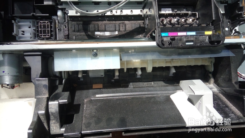 EPSON爱普生R330喷墨打印机进纸架拆解