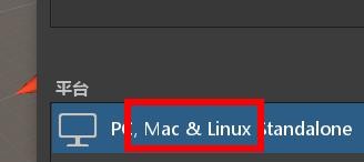 Unity如何设置电脑的生成选项