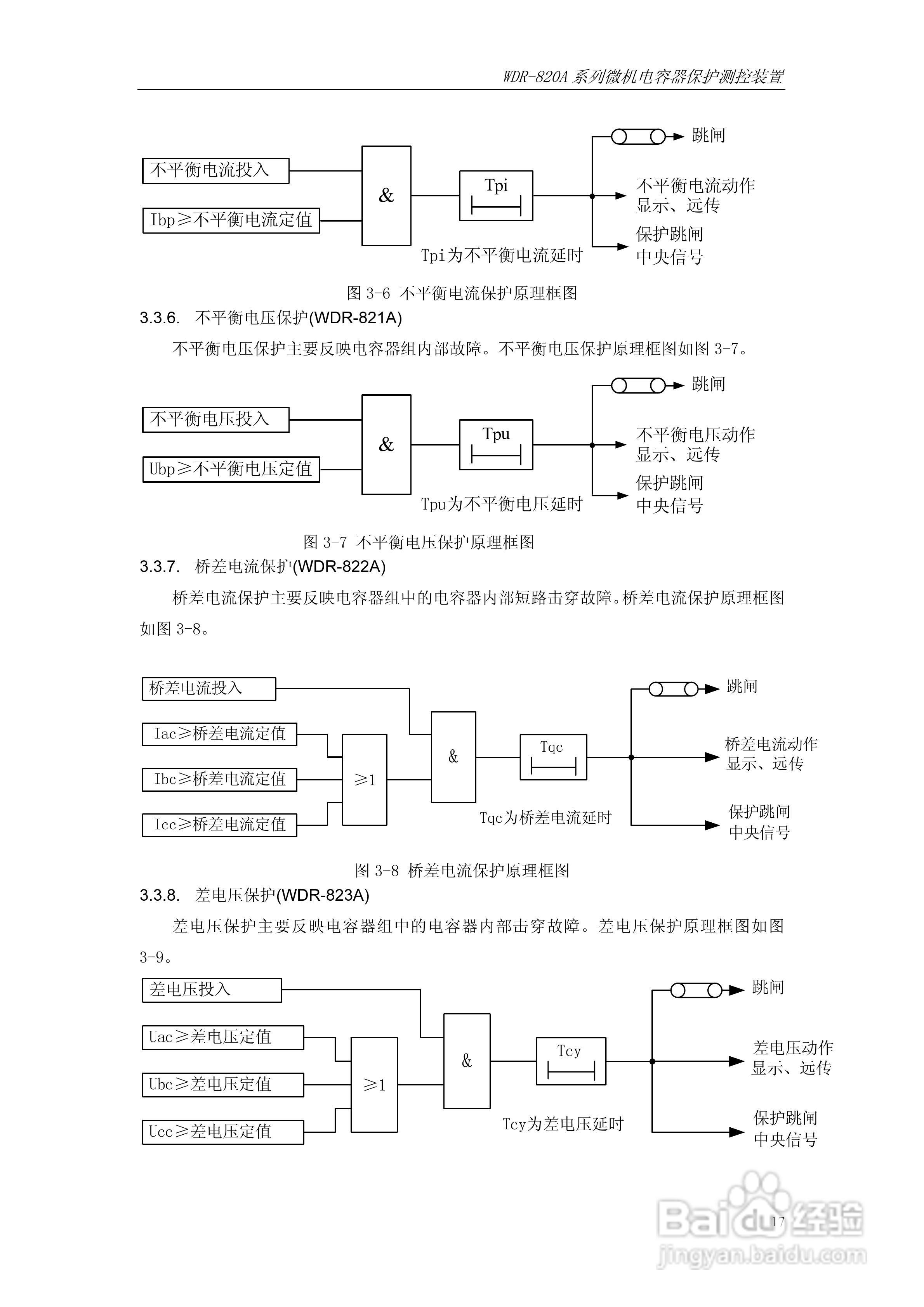 WDR-820A微机电容器保护测控装置技术及使用说明书:[3]