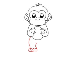 简笔画---怎么画只猴子