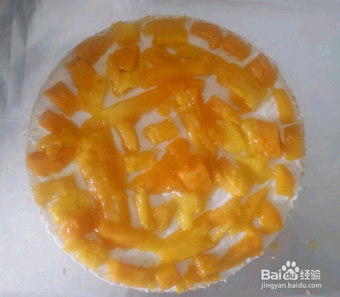夏日芒果裱花蛋糕的做法