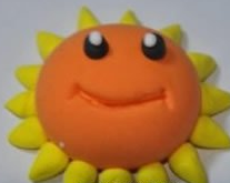 橡皮泥制作植物大战僵尸里的向日葵