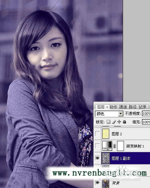 看！小任用ps制作非主流美女