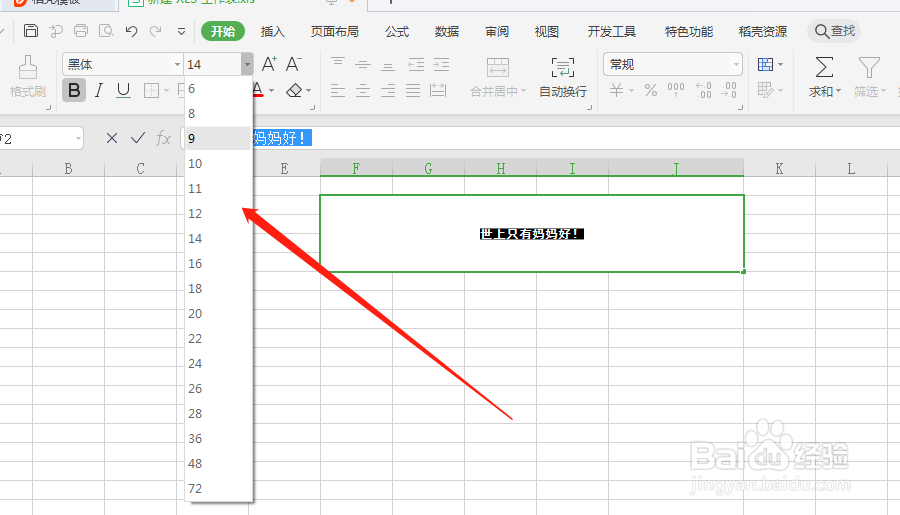 Excel表格中，怎么设置字体的格式？
