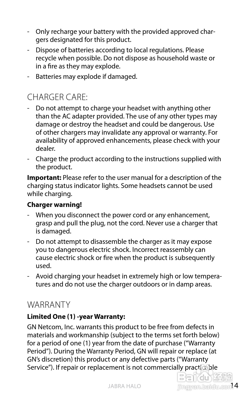 Jabra BT650s蓝牙耳机使用手冊:[4]