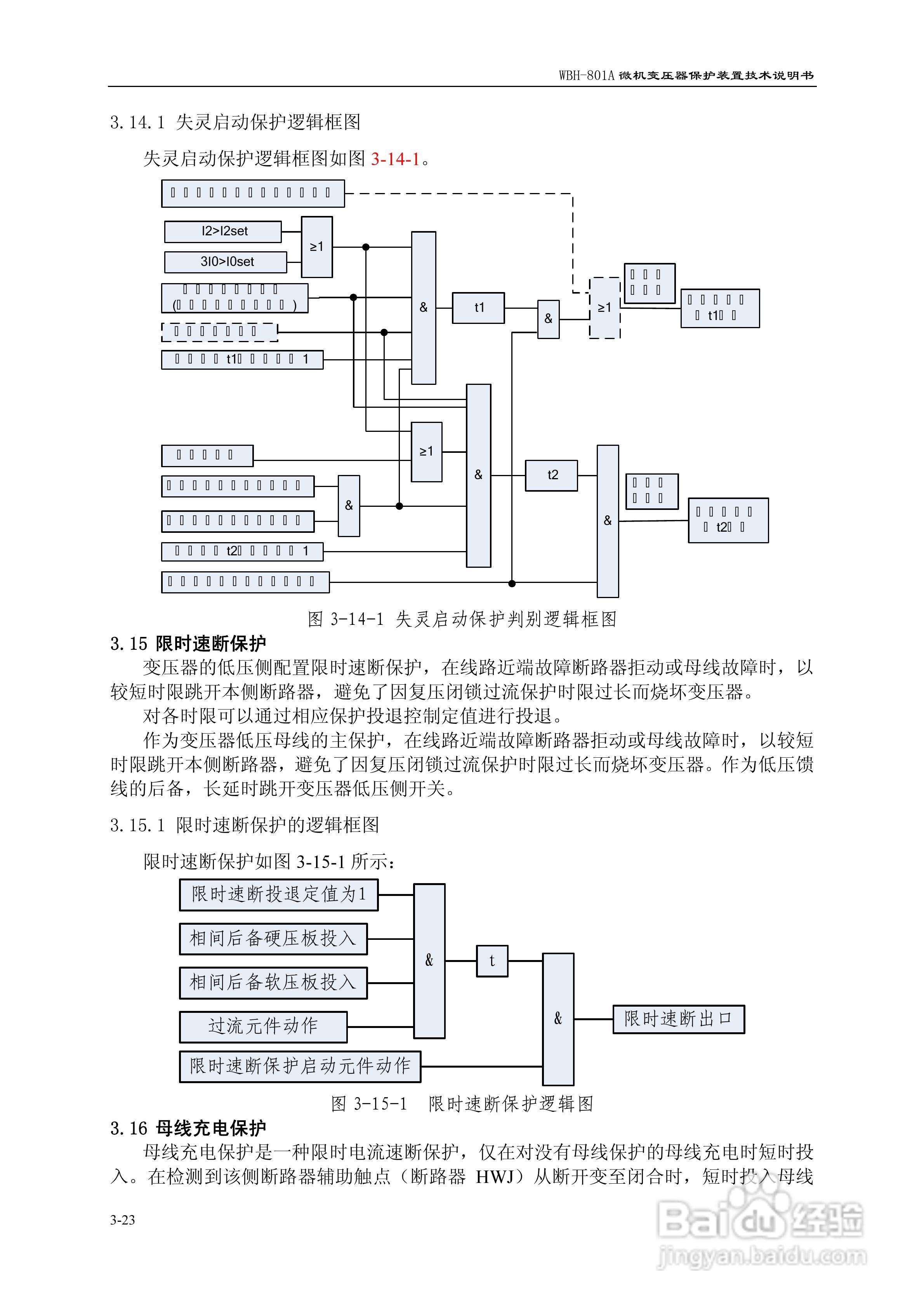 许继WBH-801A微机变压器保护装置技术说明书:[4]