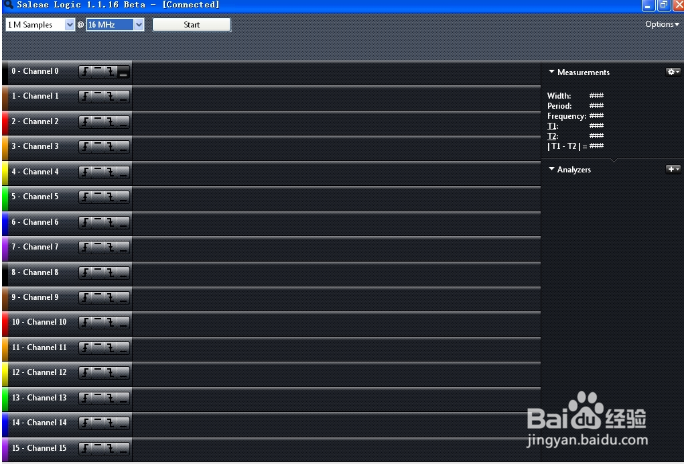 saleae logic使用教程
