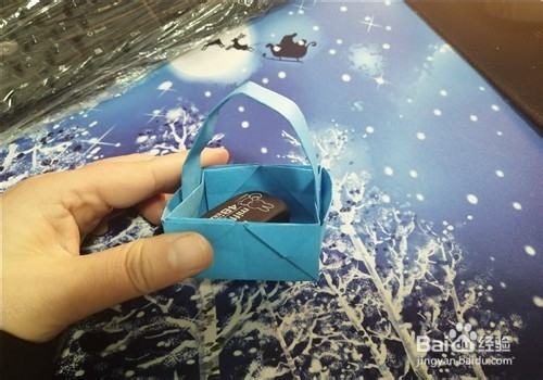 方形的小篮子用纸怎么折