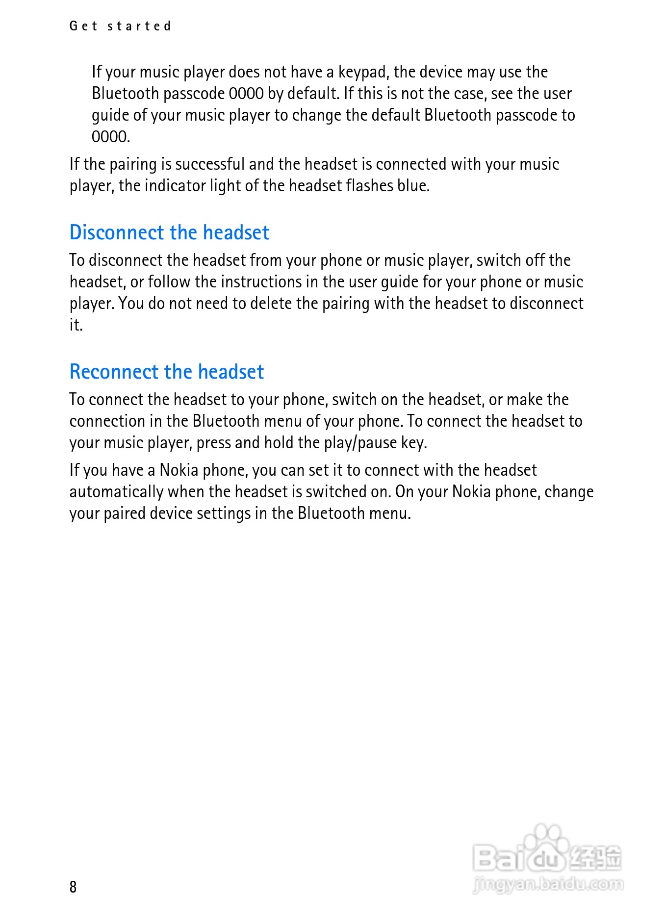 Nokia蓝牙耳机BH-500说明书:[1]