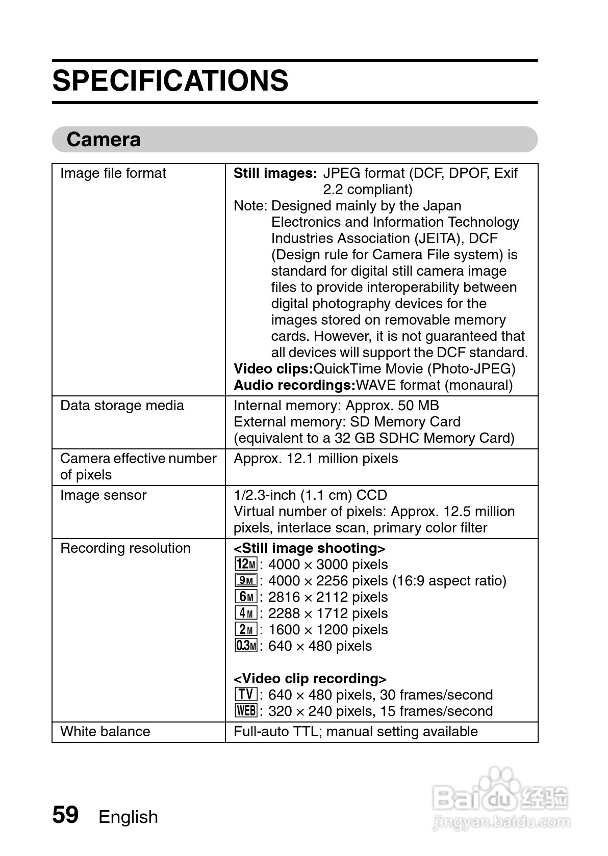 三洋VPC-X1220EX数码相机使用说明书:[8]