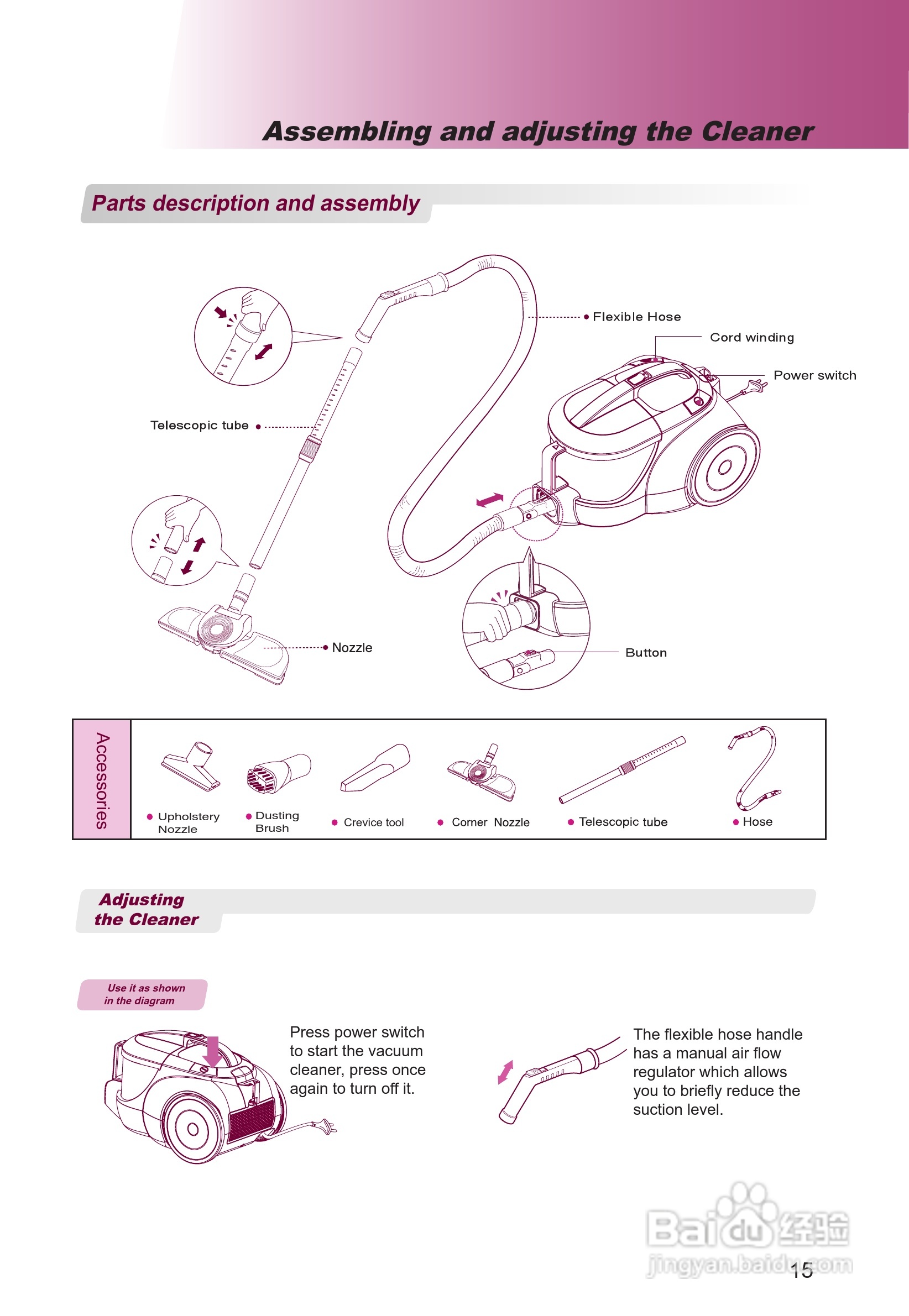 LG VC3116GNT吸尘器说明书:[2]
