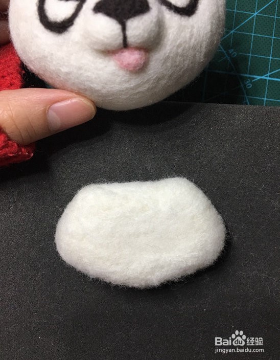 教你如何用羊毛制作熊猫挂件