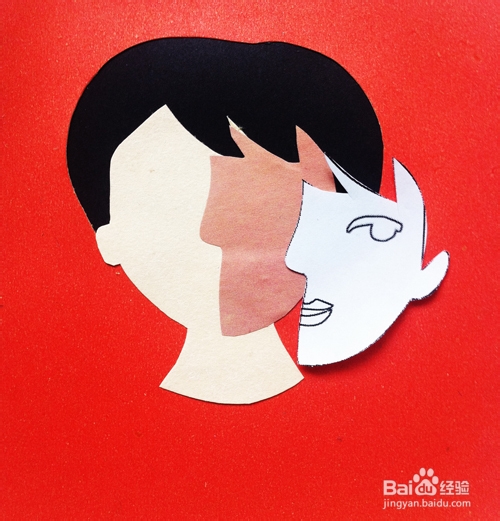 {黄小鱼原创手工}用卡纸一起做古怪面孔