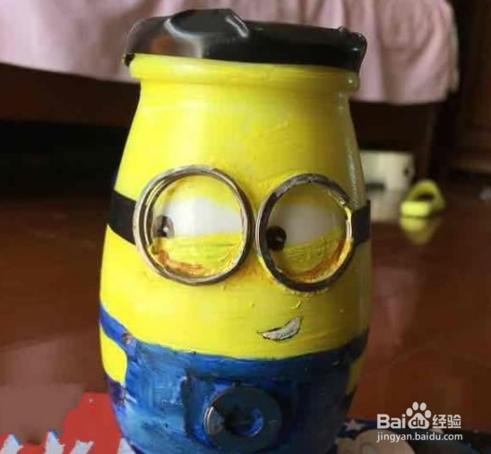 小黄人玻璃笔筒DIY 你的笔有地方放了！