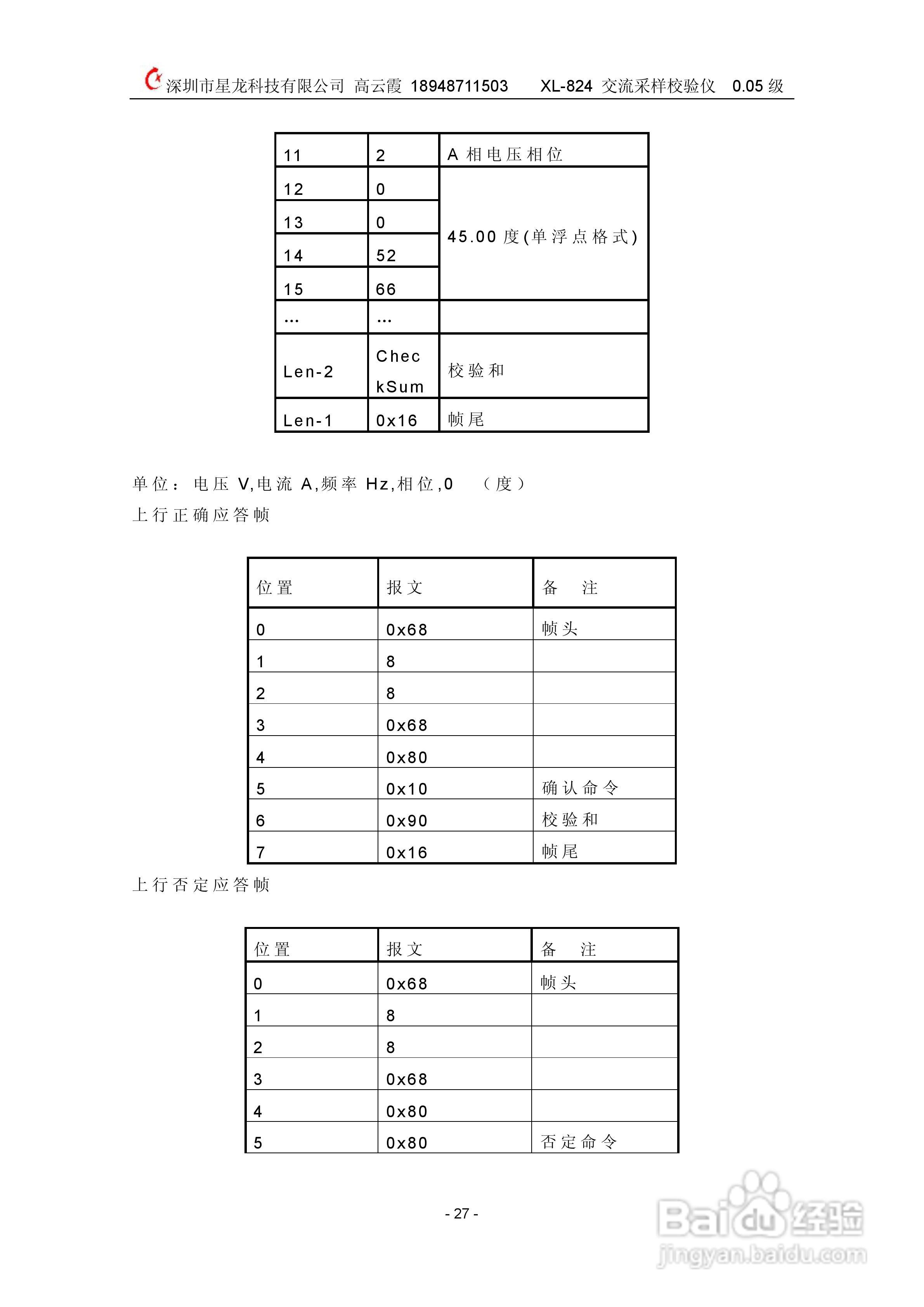 XL824交流采样校验仪说明书:[3]