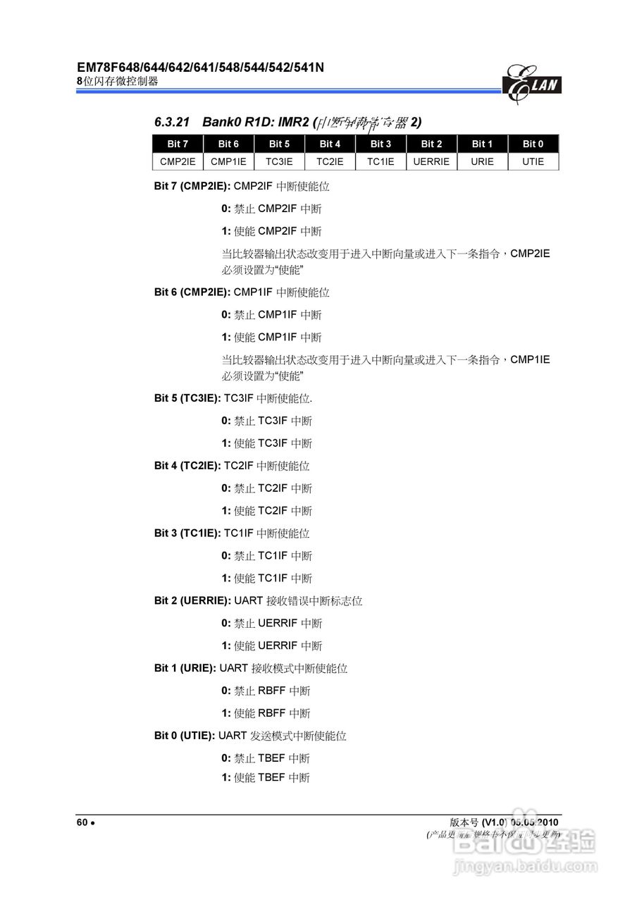 EM78F 8位闪存微控制器说明书:[7]