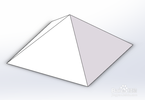 solidworks如何拉伸四棱锥