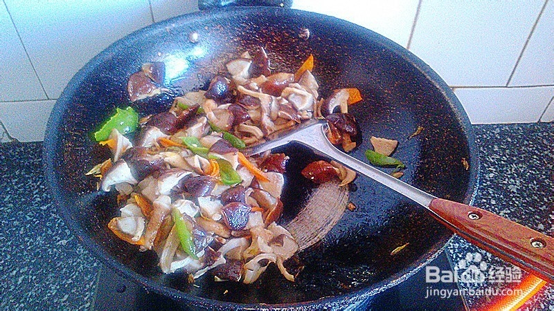 降血脂素炒三色香菇——营养膳食系列搭配之三