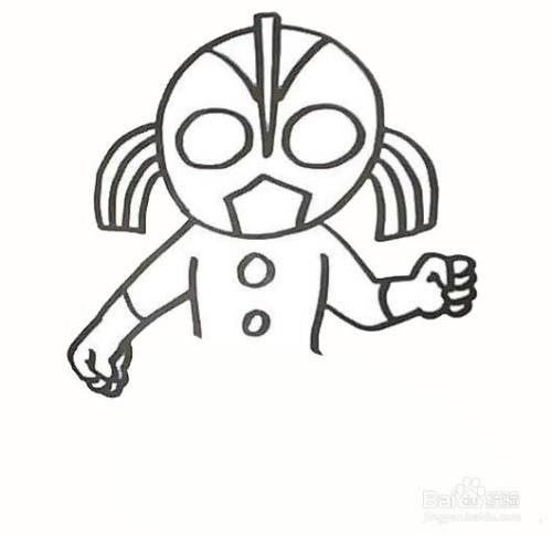 尤迪安奥特曼简笔画