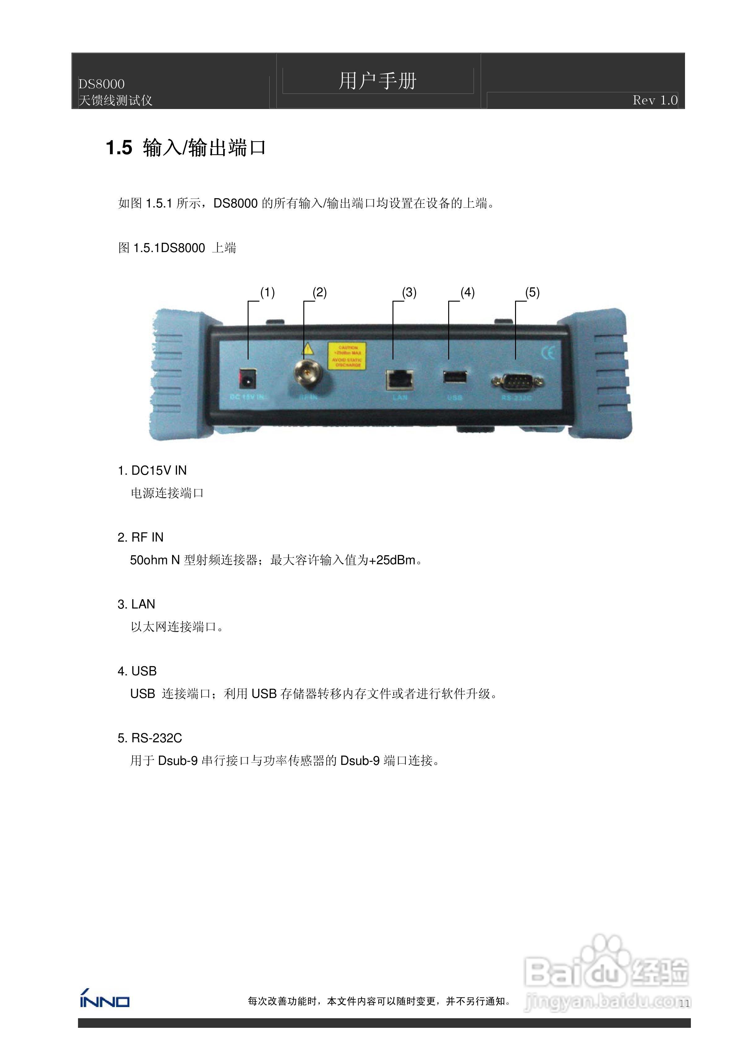 DS8000天馈线测试仪说明书:[2]