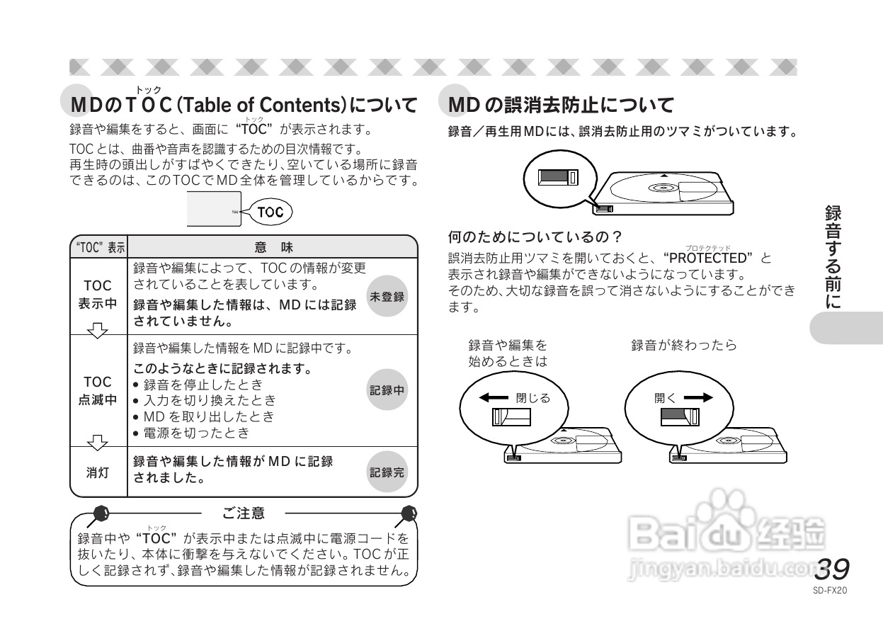 SHARP SD-FX20 CD/MD收音音响使用说明书:[2]