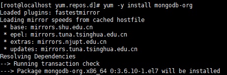 CentOS7安装mangodb
