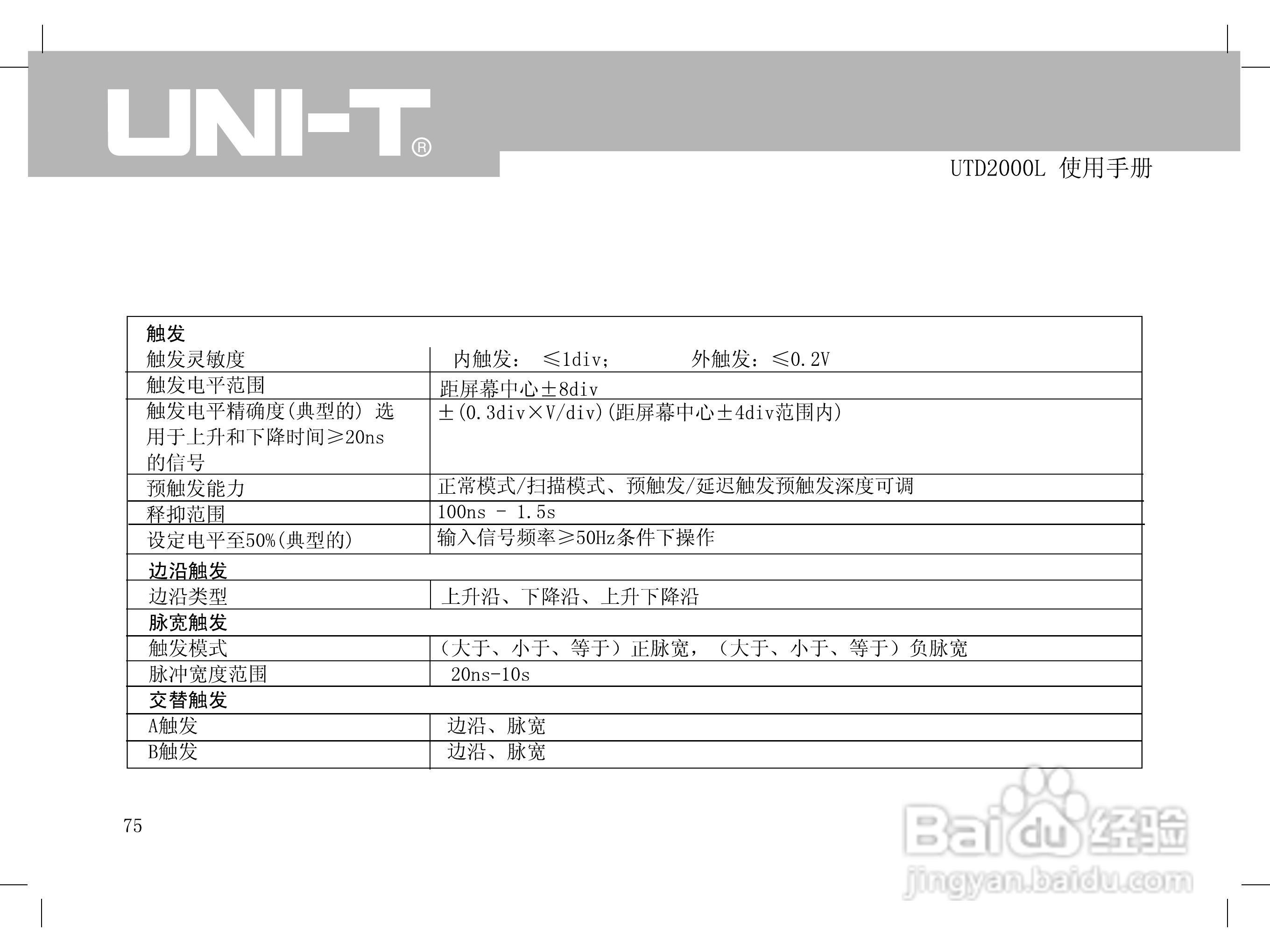 UTD2000L数字示波器使用手册:[9]