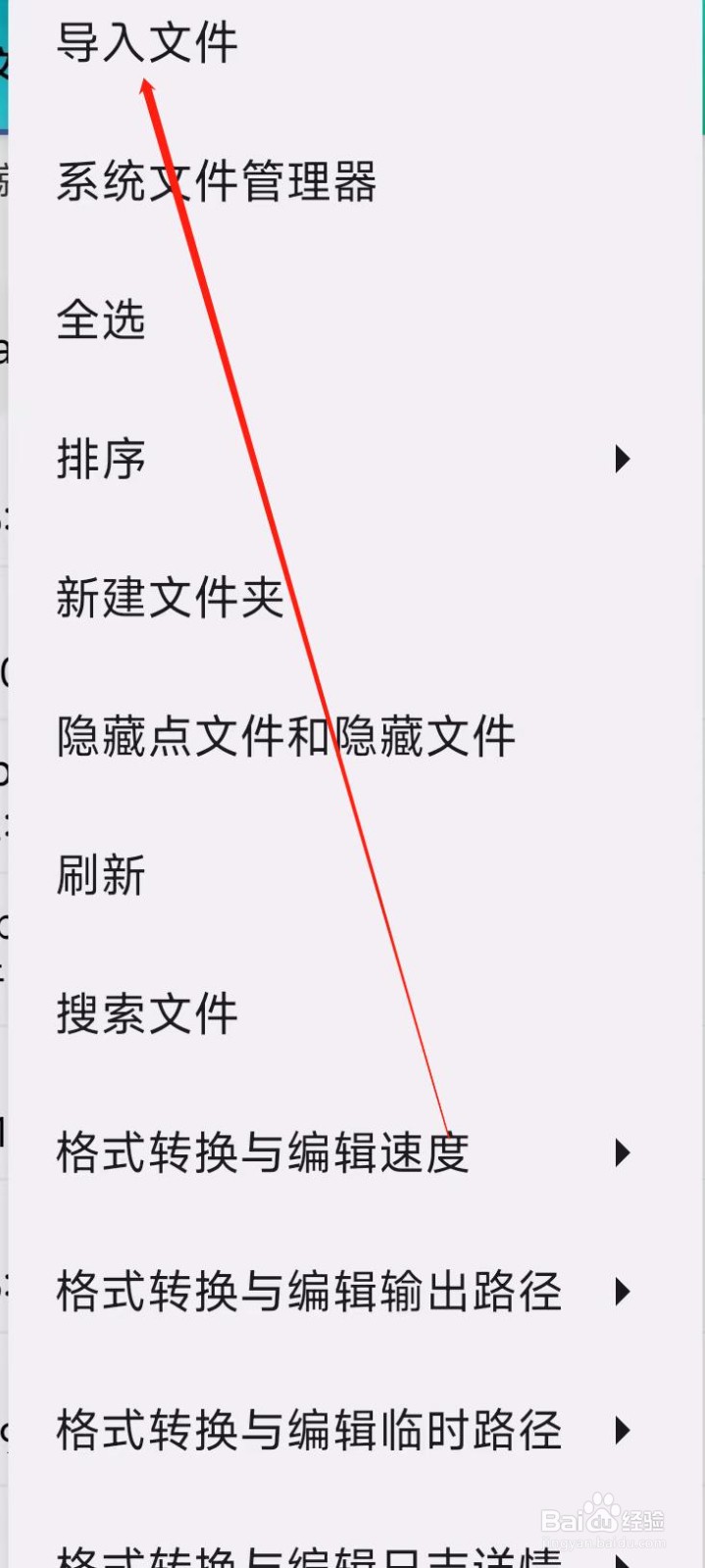 视音格式转换怎样导入文件